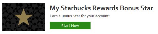 Free BONUS Star on your Starbucks Card